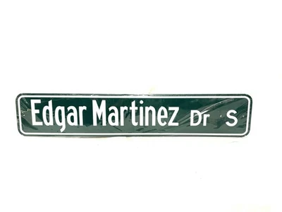 Seattle Mariners Edgar Martinez Drive Street Sign 2019 Hall of Fame SGA 8/11/19 - Image 1 of 2