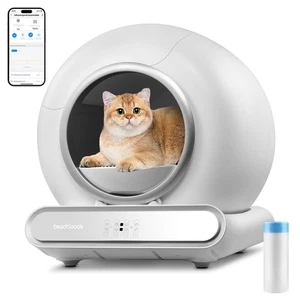 Smart Self Cleaning Cat Litter Box Automatic with Trash Bags & Wifi& App Control - Picture 1 of 8