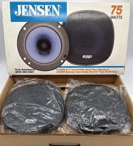 Jensen J165FR Car Speakers 6.5" Dual Cone 75W Low Profile NEW in Box - Picture 1 of 4