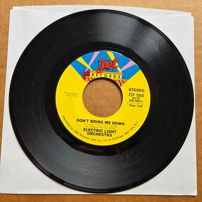 ELECTRIC LIGHT ORCHESTRA ELO Don't Bring Me Down 45 7" Record Vinyl Records - Image 1 of 2