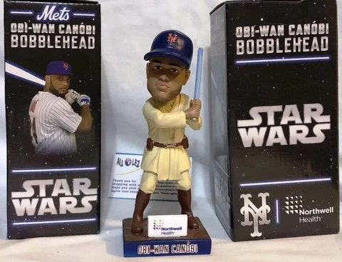 2019 NY METS ROBINSON CANO "OBI WAN CANOBI" STAR WARS SGA BOBBLEHEAD ~ NIB Cover