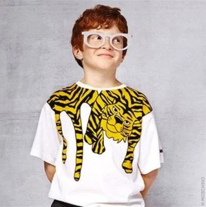 Moschino Teen T-Shirt Children Boys 16 Y Tiger Flintstones Logo Graphic Designer - Picture 1 of 8