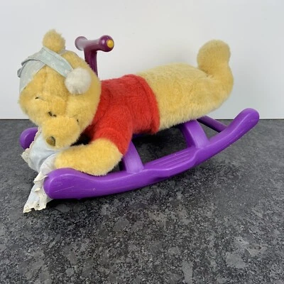 Disney Winnie the Pooh Musical Baby Toddler Plush Toy Rocking Horse Sleepytime - Image 1 of 4