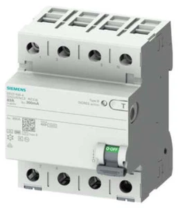 Fi Switch Type B Short Time Delay 4 Pole, Type B, Siemens 5SV3346-4 63A, 30m - Picture 1 of 1