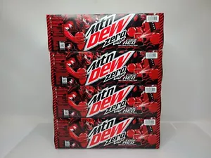 48 Cans Mountain Dew Code Red Zero Sugar - 4 Packs of 12 Cans - Picture 1 of 7