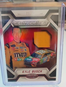 2018 Panini Certified RED Racing Swatches #CS-KY Kyle Busch 73/99! - Picture 1 of 2