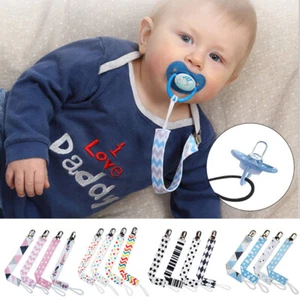 4 Pack Little Baby Dummy Pacifier Clips Pacifier Chain Clip Soother Holder Strap - Picture 1 of 19