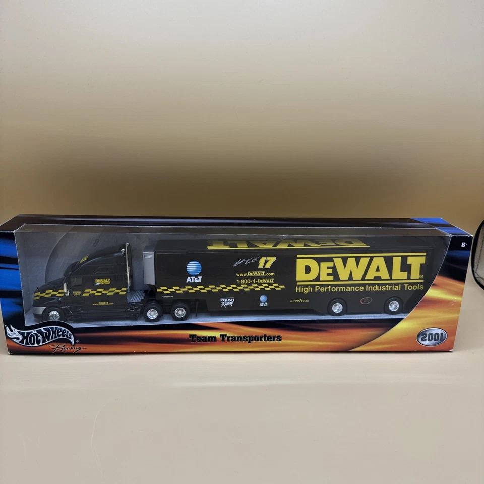 Hot Wheels NASCAR TEAM TRANSPORTERS #17 2001 Dewalt Racing nuevo raro Foto 1 de 4
