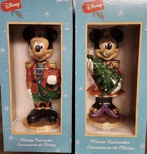 Disney 15-in Mickey & Minnie Mouse Nutcracker Decoration Christmas - Picture 1 of 15