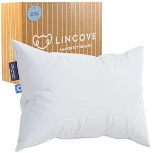 Lincove Cloud Natural Canadian White Down Luxury Sleeping Pillow - Picture 1 of 24