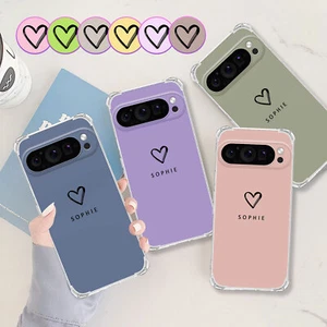 Heart Custom TPU Case For Google Pixel 10/9 Pro/8A/8/7A/6 Shockproof Phone Cover - Photo 1 sur 61