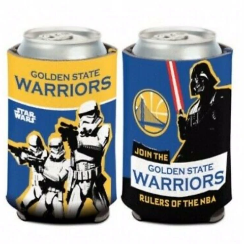 NBA Golden State Warriors Star Wars Coozie Koozie Storm Troopers Darth Vader Cover