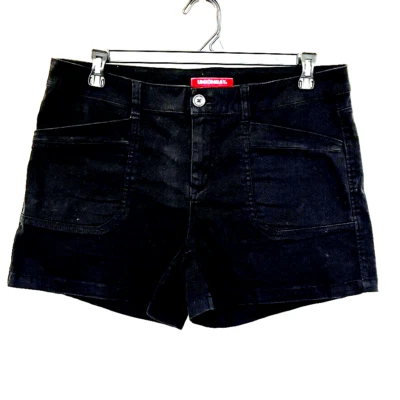 EUC Union Bay Cargo Shorts, Women's  Black Sz 17/33W Zip Fly 4 Pockets - Image 1 of 4