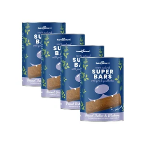 Supernature Super Bars Superfood Biscuit Bars for Dogs 1.6kg, Peanut & Blueberry - Picture 1 of 4