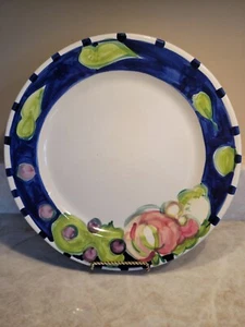 Ceramic Stoneware Large Platter Hand Painted Fruit Gaetano USA - Picture 1 of 6