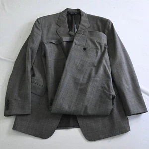 Vintage Polo Ralph Lauren hergestellt in den USA 42R 32x28 grau Seitenlasche 100 % Wolle Herrenanzug - Bild 1 von 12