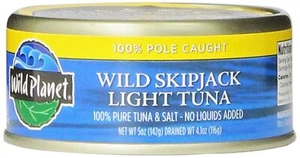 Wild Planet Skipjack Wild Tuna Sea Salt Canned Tuna Pole & Line Sustainably W... - Picture 1 of 11