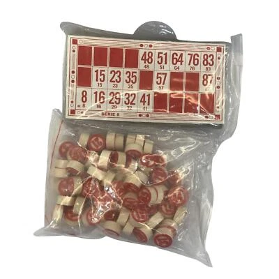 Wood Bingo Set Russian Lotto Chessboard Game for Friends Kids Adults Family - Image 1 of 4