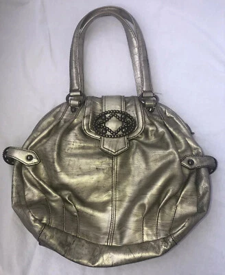 Bolso de mano Tracy Reese de cuero dorado con doble asa Foto 1 de 4