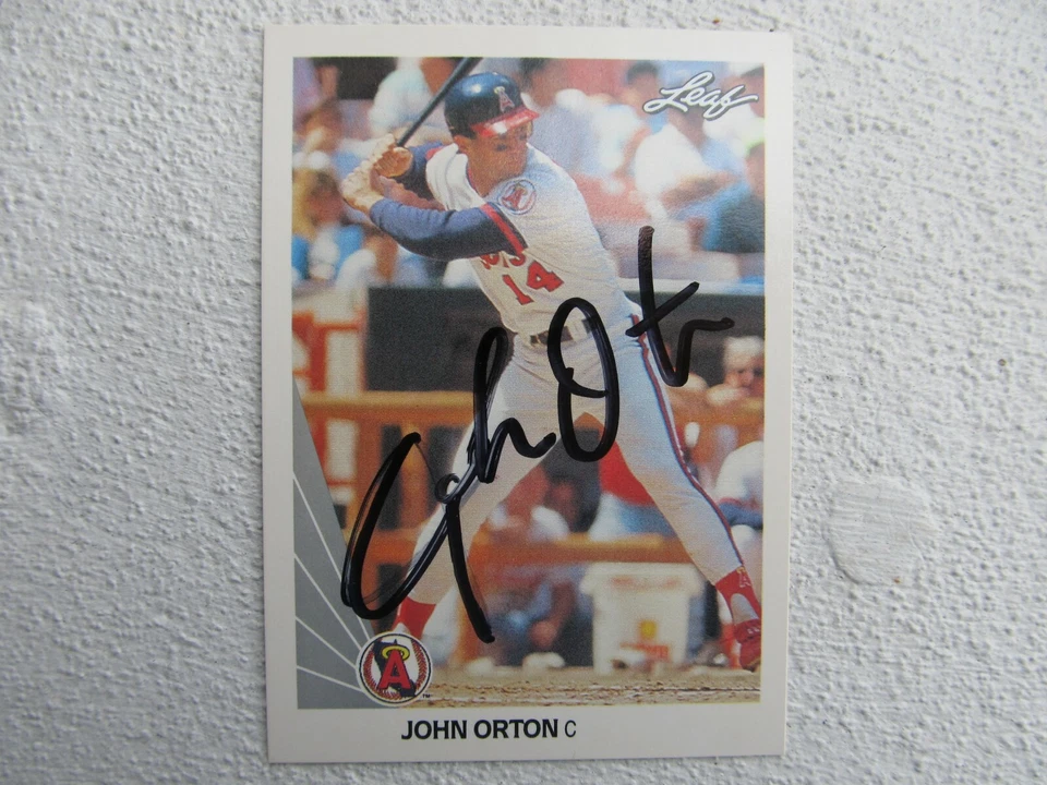 Angels John Orton Signed Autographed 1990 Leaf Mint - Image 1 of 1
