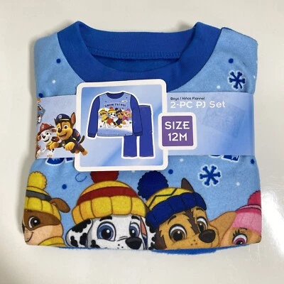 Nickelodeon Paw Patrol Niños 2 Piezas Ropa de Dormir Pijama Conjunto Talla 12M Invierno NUEVO Foto 1 de 3