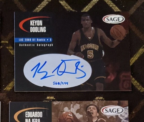 2000 SAGE Autograph Keyon Dooling Missouri Tigers #d/999 Card - Image 1 of 1