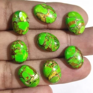 Cabujón ovalado de piedras preciosas sueltas turquesa cobre verde natural Arizona - Imagen 1 de 12