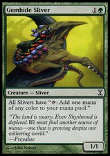 [1x] Gemhide Sliver - Foil - Slight Play, English - Time Spiral MTG Magic