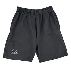 Pantalones cortos deportivos cómodos negros Realtree talla mediana - Imagen 1 de 4