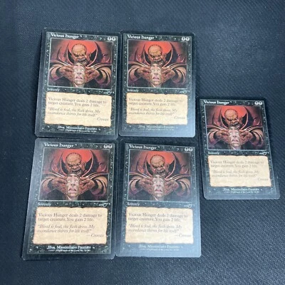 Vicious Hunger Nemesis MTG Magic the Gathering Black Playset English 5 - Image 1 of 4