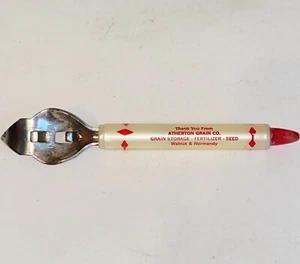 Vintage Atherton Grain Co Atherton Illinois Advertising Bottle Opener - Picture 1 of 12