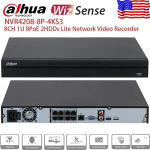 Dahua 8CH 8POE NVR NVR4208-8P-4KS3 2/4/6TB 2HDD 2SATA EE. UU. - Imagen 1 de 4
