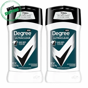 Degree Men Ultraclear Antiperspirant Deodorant Black+White 2 ct , 2.7 Oz - Picture 1 of 9