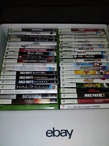 Microsoft Xbox 360 Game Lot of 40 Games Used, COD Halo Gear Of Wars Fable2.... - Picture 1 of 6
