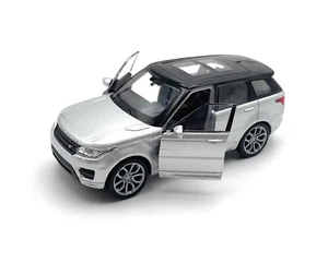 Modellauto Range Rover Sport SUV 1:34-39 Silber Miniatur Fahrzeug - Bild 1 von 4