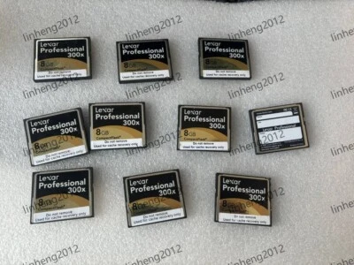 10PCS  LEXAR Professional 8GB 300X CF CARD - Image 1 of 2