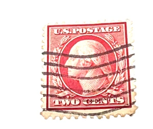 Seltene alte US PORTO Vintage George Washington Red Two 2 Cent Briefmarke - Bild 1 von 4