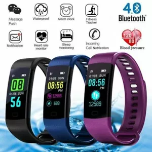 Smart Watch Fitness Activity Tracker Step Fit Bluetooth Sport Android iPhone - Picture 1 of 15