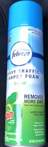 Febreze Heavy Traffic Carpet Cleaner Foam Eliminate Odor Stain ~ Gain Scent 22oz - Picture 1 of 2