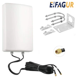 Eifagur 11dBi High Gain 2x2 MIMO Panel Antenna for 4G LTE & 5G Cellular Hotspots - Picture 1 of 8