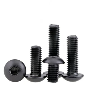 M2 M3-M10 schwarz Edelstahl Sechskant Sechskant Steckschlüssel Knopf Inbuskopf Schraube - Bild 1 von 12