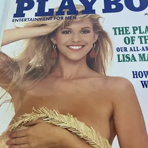 Playboy June 1991, Saskia Linssen Centerfold Intact Lisa Matthews Playmate OTY - Foto 1 di 7