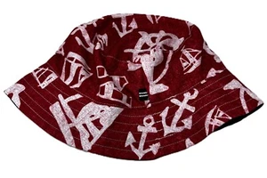 Kid's Nautica Canvas Red, White & Blue Nautical Bucket/Sun Hat - SIZE 5-6 - Picture 1 of 6