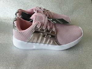 Girls trainers size 2 BNWT Pink School  - Picture 1 of 6