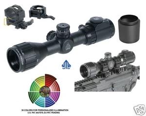 Compact Rifle Scope UTG Leapers 3-9X32 Bug Buster w/Picatinny Rings 2" Sunshade - Picture 1 of 5
