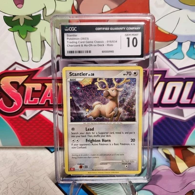 CGC 10 Stantler 016/034 Classic Collection - Pokemon TCG - SHIPS FAST - Image 1 of 2