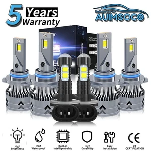 LED Headlight Kit Bright White Bulbs For GMC Sonoma 1998-2004 Super Bright 6500K - Picture 1 of 16