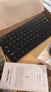TECKNET Wireless Keyboard And Mouse Combo, Mini Cordless Computer Keyboard - Picture 1 of 6