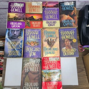 VTG Historical Romance Novels HANNAH HOWELL Paperbacks Lot x10 ACCEPTABLE - Imagen 1 de 3