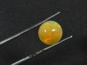 8X8MM Natural Ethiopian Welo Fire Opal Round Healing Crytsal Loose Gemstone r003 - Foto 1 di 9